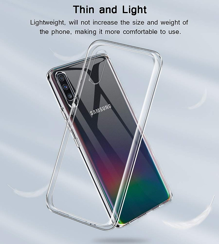 Ốp lưng silicon dẻo trong suốt cho Samsung Galaxy A30s / A50 / A50s hiệu Ultra Thin mỏng 0.6mm độ trong tuyệt đối chống trầy xước - Hàng nhập khẩu