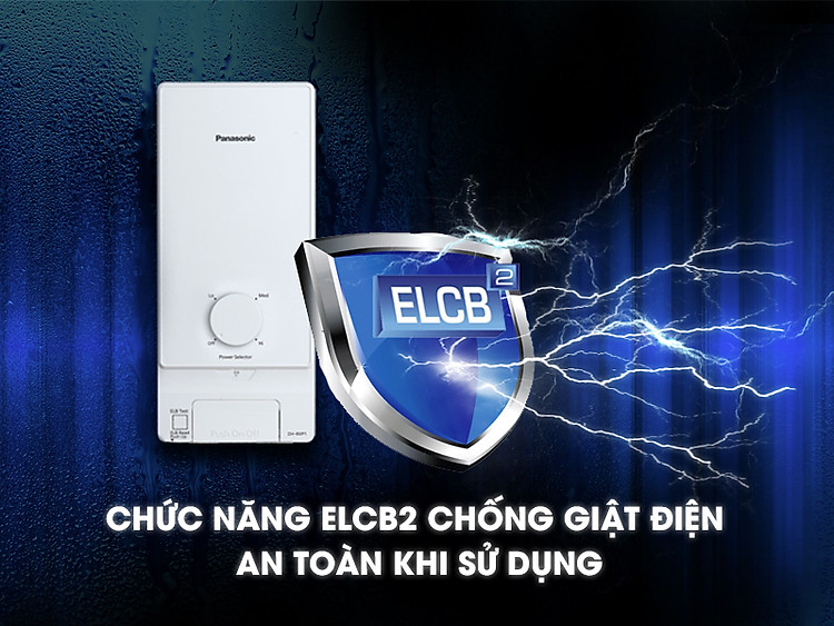 ELCB - Máy nước nóng Panasonic DH-4MS1VW 4.5kW ELCB - Máy nước nóng Panasonic DH-4MS1VW 4.5kW