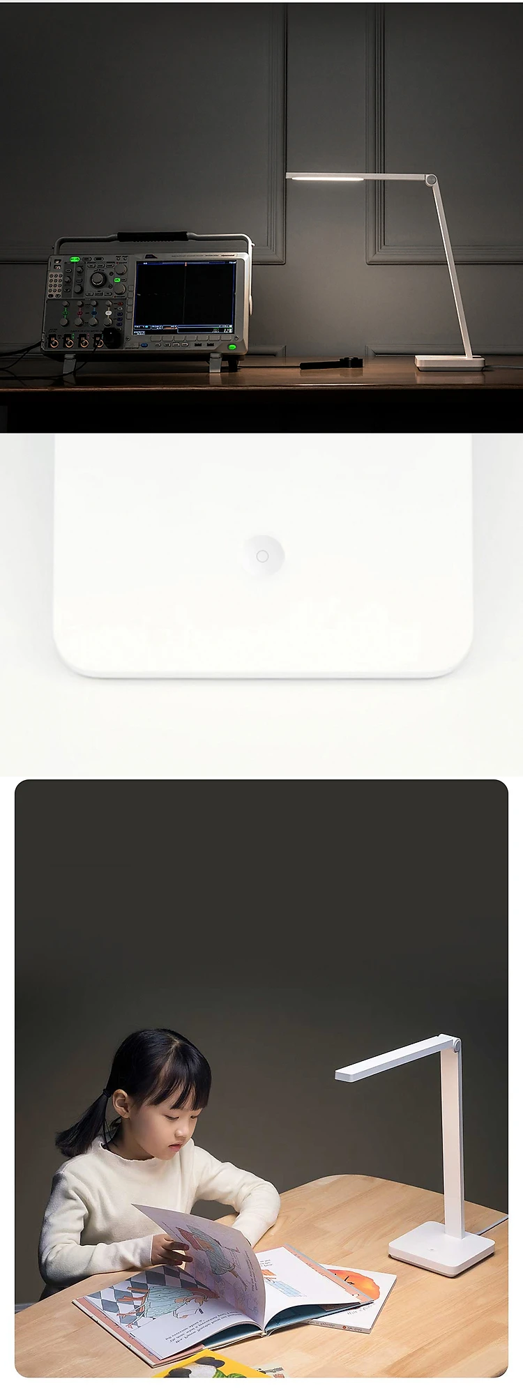 Original XIAOMI Mijia Table Lamp Lite Intelligent LED Desk Lamp Eye Protection 4000K 500 Lumens Dimming Table Light