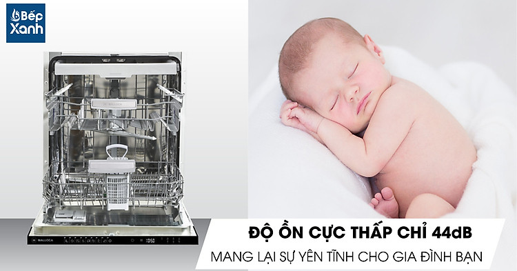 ĐỘ ồn cực kì êm ái của máy rửa chén MDW14-B09FI