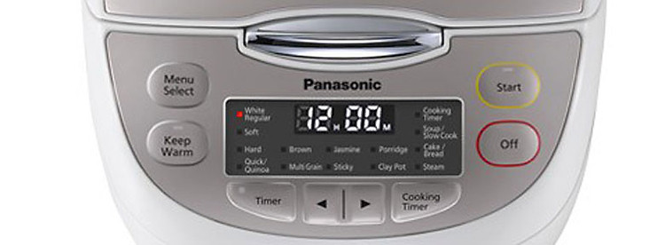 Nồi cơm điện Panasonic 1 lít SR-CP108NRAM - Nút bấm và màn LED hiển thị