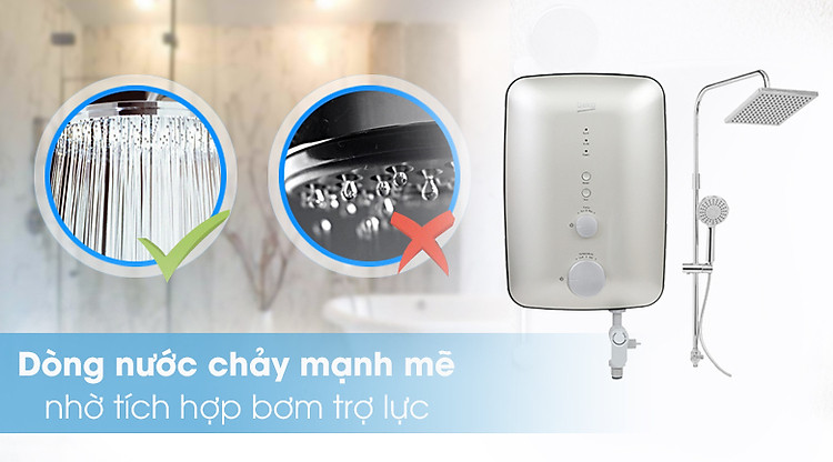 Máy nước nóng Beko BWI45S1D-242 4500W - Bơm trợ lực