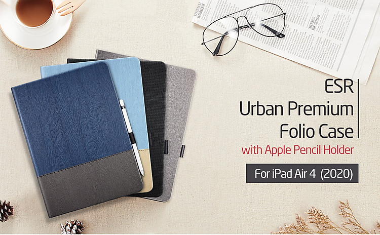 Bao da cho iPad Air 4 2020 10.9 Inch ESR Urban Premium Folio Case - Hàng Nhập Khẩu