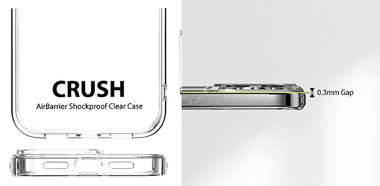 Ốp Switcheasy CRUSH Trong Suốt Chống Ố Vàng Dành Cho iPhone 13/ 13 Pro/ 13 Promax_ Hàng Chính Hãng