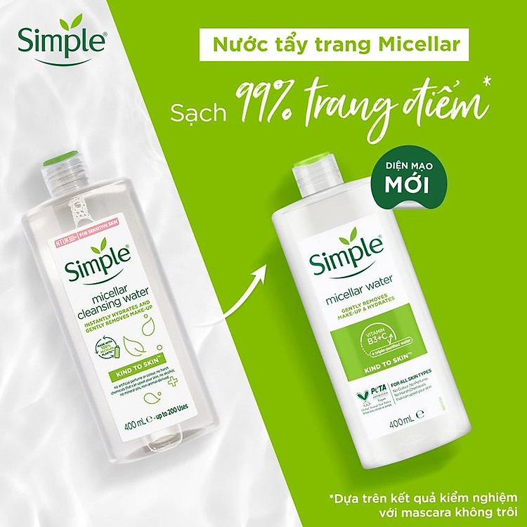 Nước Tẩy Trang Dịu Nhẹ Simple