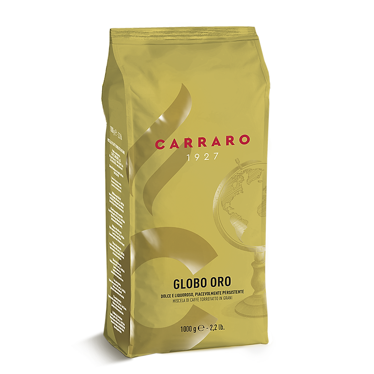 Combo 3 Cà phê hạt Carraro Globo Oro - Nhập khẩu chính hãng 100% từ thương hiệu Carraro, Ý - Bao bì mới