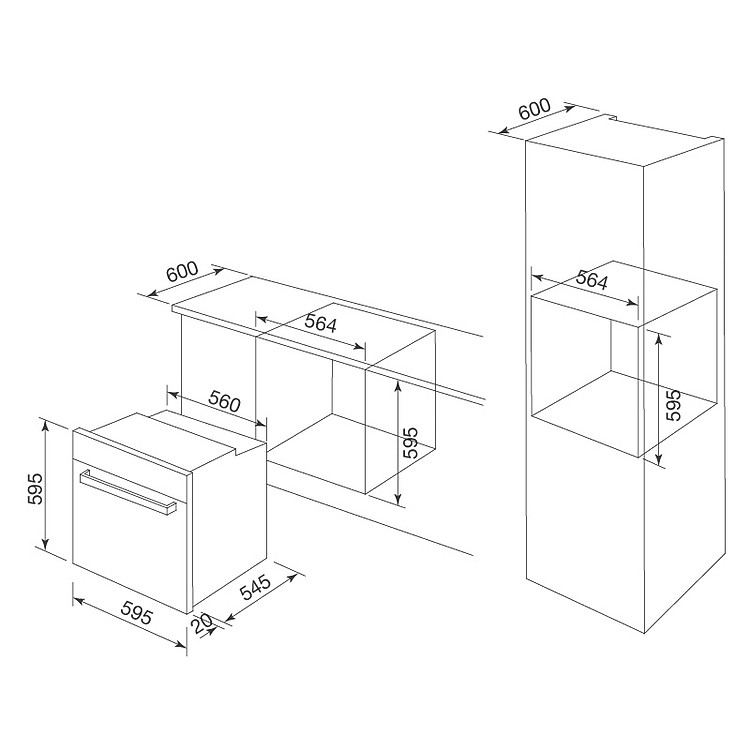 Lò nướng kết hợp vi sóng âm tủ MOV-72 CB