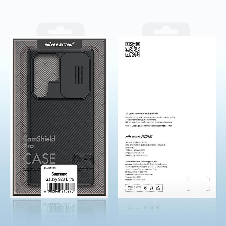 Ốp lưng chống sốc cho Samsung Galaxy S23 Ultra bảo vệ Camera hiệu Nillkin Camshield Pro