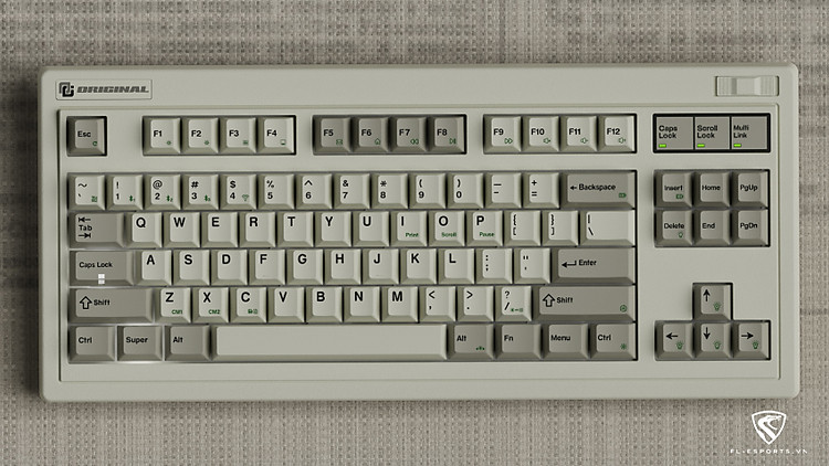 Bàn phím FL-Esports OG87 White Green