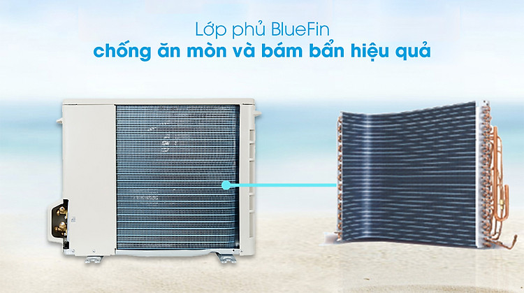 Máy lạnh Sharp AH-XP13YMW - BlueFin chống ăn mòn