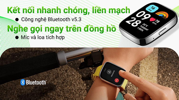 Xiaomi Redmi Watch 3 Active - Nhận cuộc gọi bằng đồng hồ