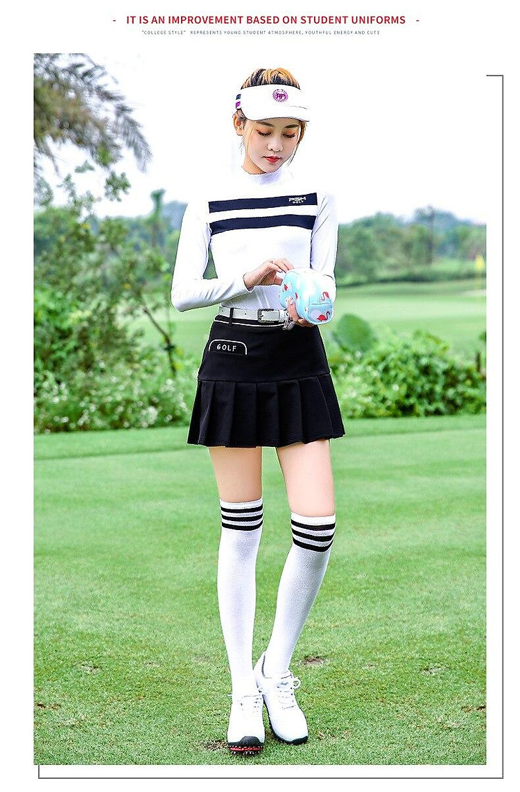 Quần short golf PGm Quần nữ bằng chứng Váy bằng vải cotton Mềm mại thoáng khí và thấm mồ hôi Váy Qz041
