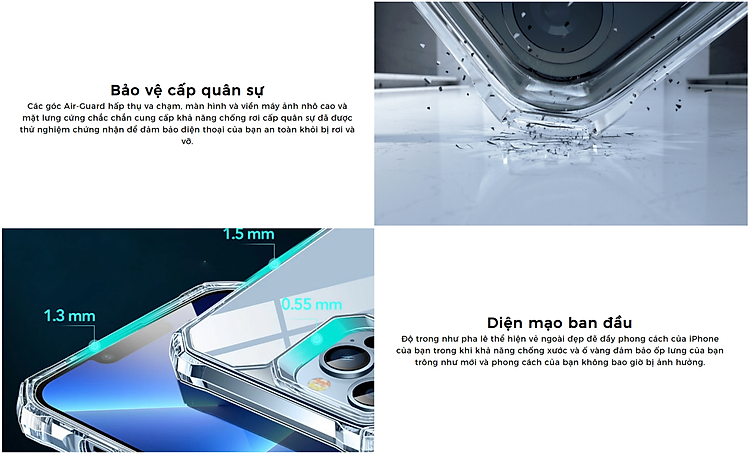 Ốp Lưng dành cho iPhone 13 / 13 Pro / 13 Pro Max ESR Air Armor Clear Case - Hàng Nhập Khẩu