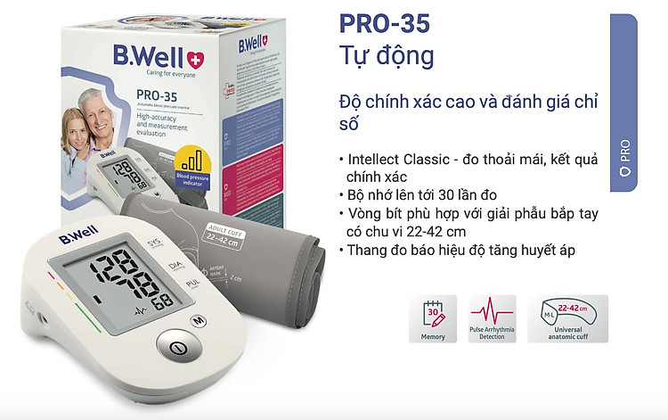 máy đo huyết áp b.well swiss pro-35 1