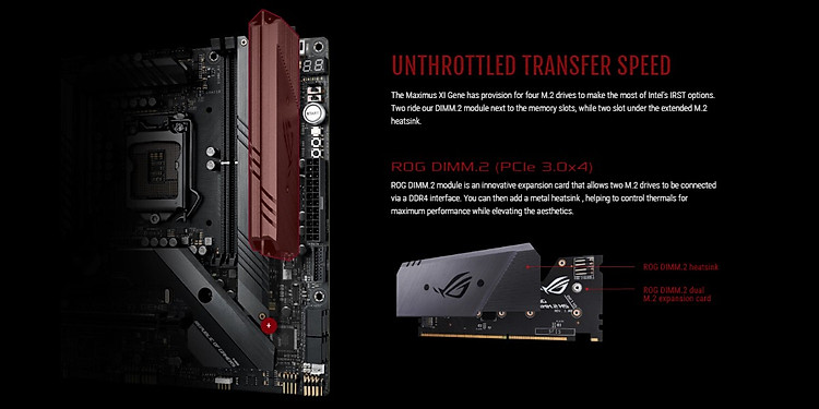 Bo mạch chủ ASUS ROG MAXIMUS XI GENE