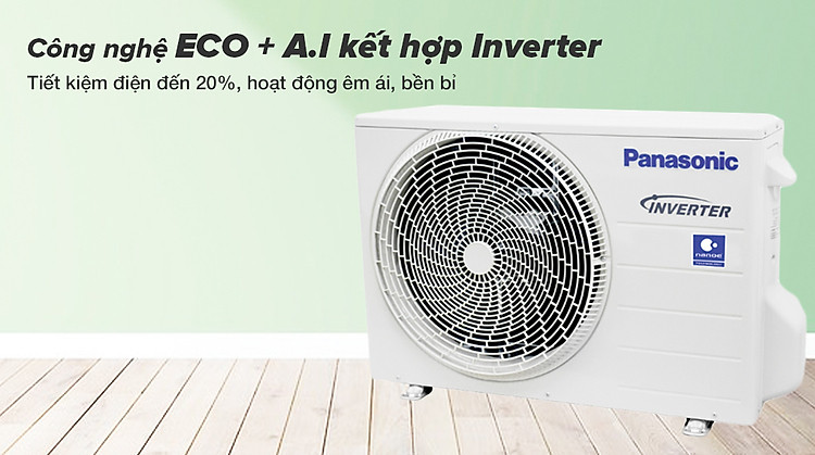 Máy lạnh Panasonic Inverter 1.5 HP CU/CS-XU12XKH-8 - công nghệ trí tuệ nhân tạo ECO tích hợp A.I kết hợp Inverter