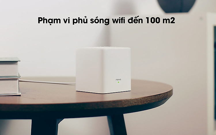 Router Wifi Mesh Chuẩn AC1200 Tenda Nova MW3 - Vùng phủ sóng wifi rộng tới 100 m2