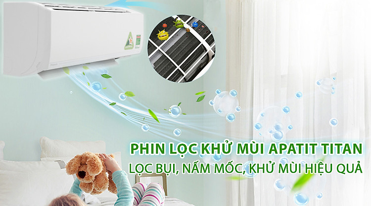 Phin lọc Apatit Titan - Máy lạnh Daikin Inverter 1.5 HP ATKC35UAVMV