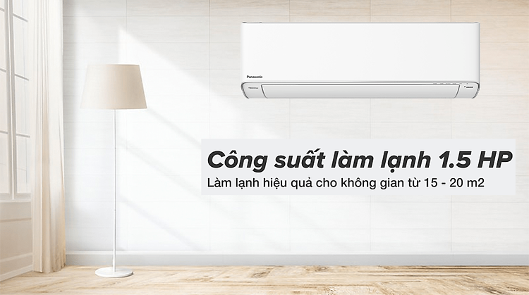 Máy lạnh Panasonic Inverter 1.5 HP CU/CS-XU12XKH-8 - Công suất 1.5 HP