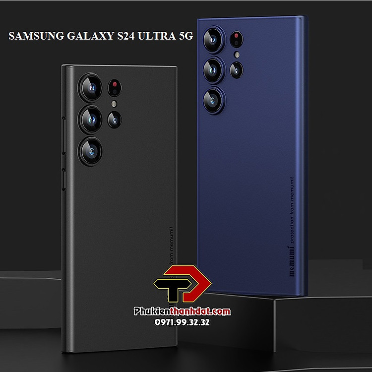 Ốp lưng lụa SamSung Galaxy S24 Ultra 5G chính hãng Memumi siêu mỏng, chống vân tay