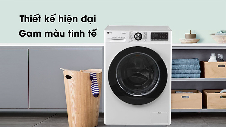 Máy giặt LG Inverter 10.5 kg FV1450S3W  - Thiết kế hiện đại, gam màu tinh tế