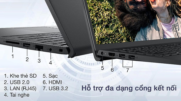 Dell Vostro 3510 i3 1115G4 (V5I3305W) - Cổng kết nối