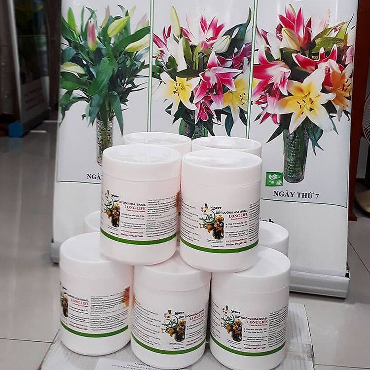 Shop Hoa Bảo Quản Hoa Cắm Lẵng, Hoa Cắm Xốp lâu tàn và hạn chế thay hoa định kỳ bằng Bột Dinh Dưỡng Hoa nhập khẩu Israel hiệu Longlife SG Của Israel (Thùng 5KG Bột Dưỡng Hoa Israel)