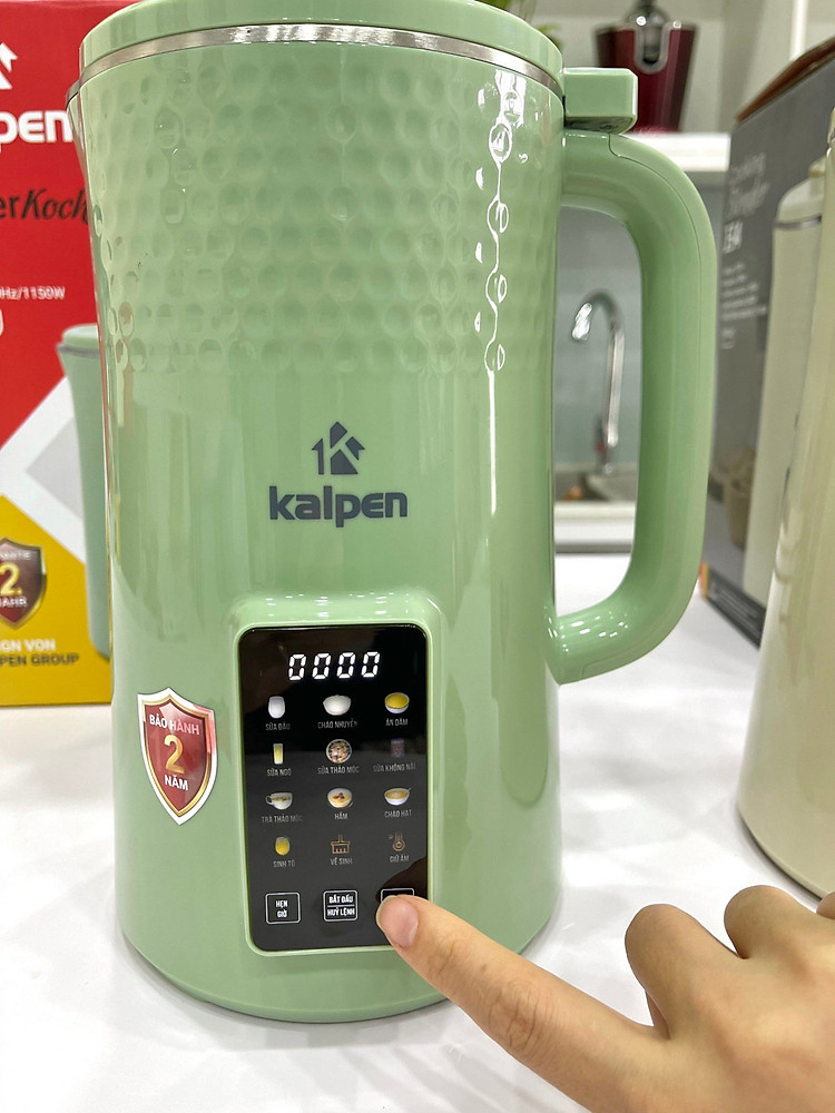 Máy làm sữa hạt mini Kalpen 1000ml menu 12 chương trình chuẩn Đức, bảo hành 2 năm