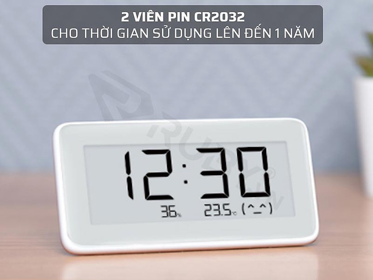 Sử dụng 2 viên pin CR2032 cho thời gian sử dụng lên đến 1 năm