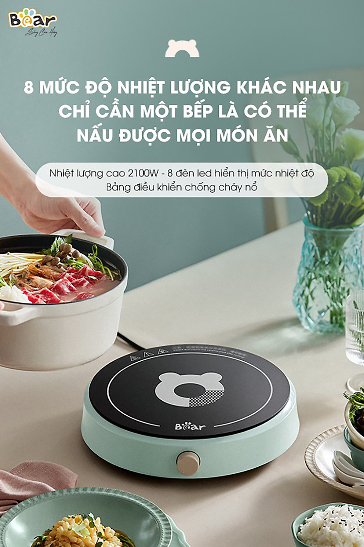 Bếp từ Bear SB-BT21W (2100W) - Hàng chính hãng
