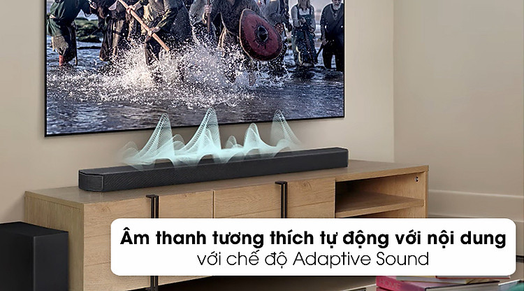 Loa thanh Samsung HW-Q950 - Âm thanh tương thích với nội dung tự động nhờ chế độ Adaptive Sound