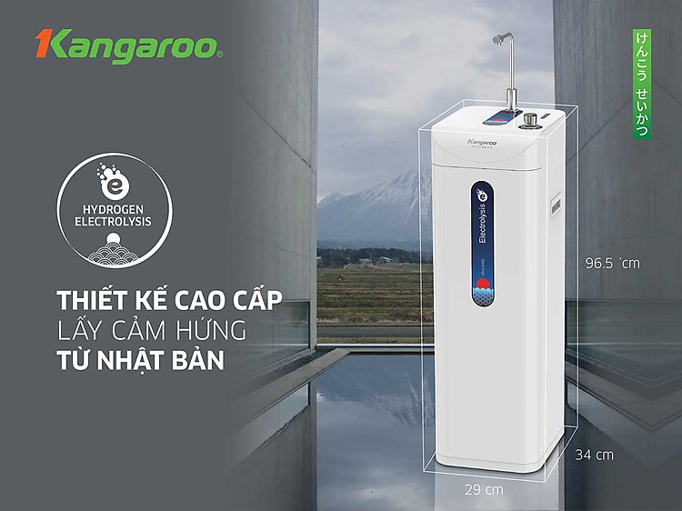 Máy lọc nước Kangaroo Hydrogen ion kiềm KG10A8ES