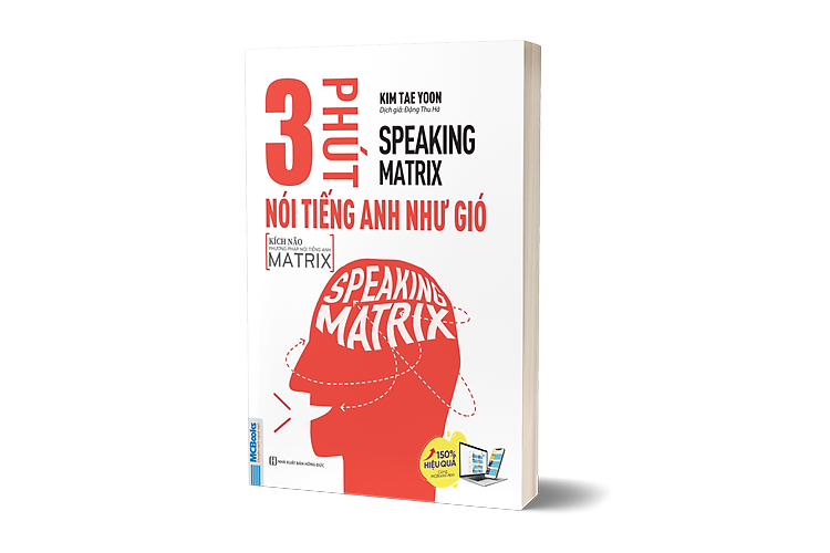 Bìa trước cuốn sách SPEAKING MATRIX - 3 phút nói tiếng Anh như gió.