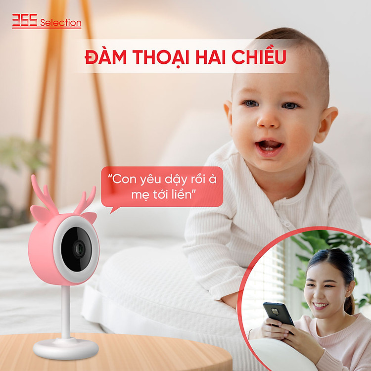 Camera trông trẻ 365 Selection PB1 3MP/2K (Baby Camera 365 Selection PB1 3MP/2K) | Thiết bị nhà thông minh số 1 Thái Lan