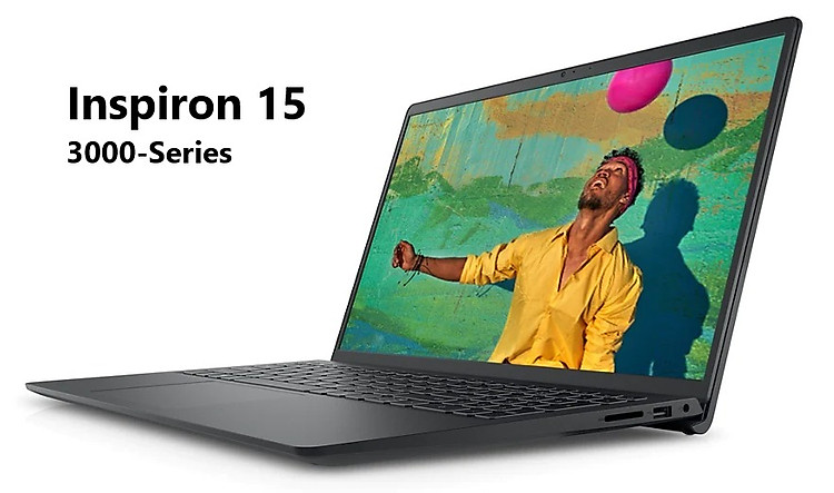 Laptop DELL Inspiron 3520 (N3520-i3U082W11BLU)/ Carbon Black/ Intel Core i3-1215U (up to 4.4Ghz, 10MB)/ RAM 8GB/ 256GB SSD/ 15.6 inch FHD/ Intel UHD Graphics/ Microsoft(R)Office Home and Student 2021/ Win11 Home SL/ 1Yr