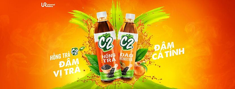 Thùng 24 chai hồng trà đào C2 455ml