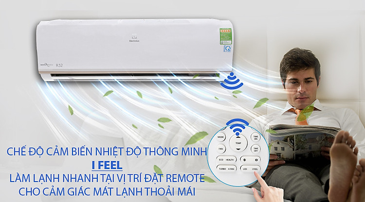 I-feel - Máy lạnh Electrolux Inverter 1.5 HP ESV12CRO-A1 I-feel - Máy lạnh Electrolux Inverter 1.5 HP ESV12CRO-A1