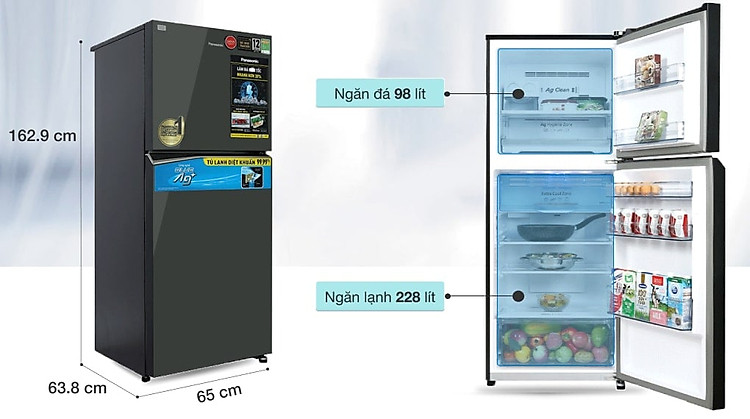 Kích thước và dung tích tủ lạnh Inverter