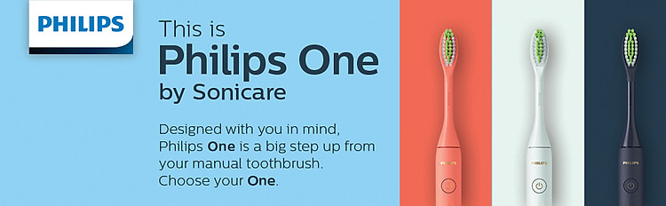 Philips One sonicare electric toothbrush on the go