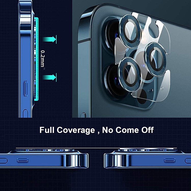 Bộ miếng dán kính cường lực bảo vệ Camera cho iPhone 14 Pro / 14 Pro Max hiệu HOTCASE URR