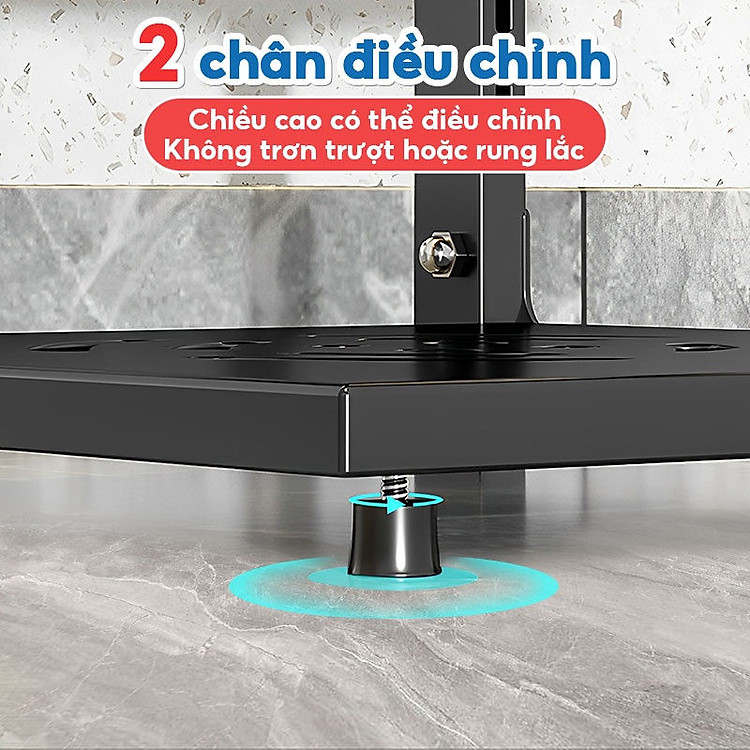 Giá để xoong nồi chảo Thép Carbon Kalpen 3 tầng