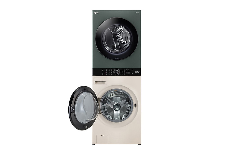 LG WashTower Tháp giặt sấy cao cấp với bộ điều khiển trung tâm, Chi tiết bảng điều khiển (Đèn tắt), WT2116SHEG