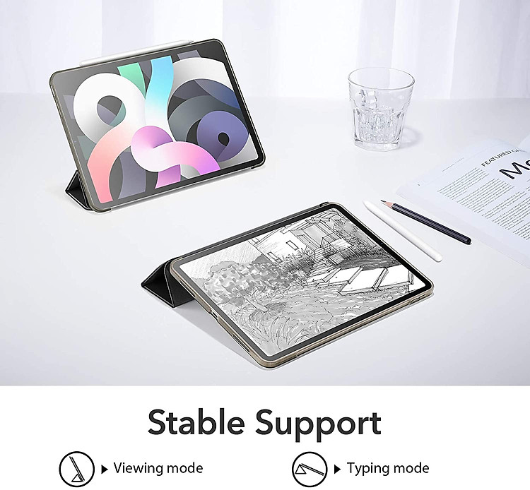 Bao da cho iPad Air 4 2020 10.9 Inch ESR Rebound Slim Smart Case - Hàng Nhập Khẩu