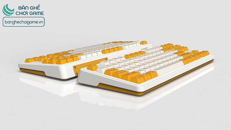 Bàn phím cơ không dây FL-Esports CMK87 Yellow White Kailh Box Switch