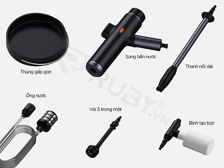 Cấu tạo chi tiết Súng rửa xe cao áp Baseus CRDDSQ-01