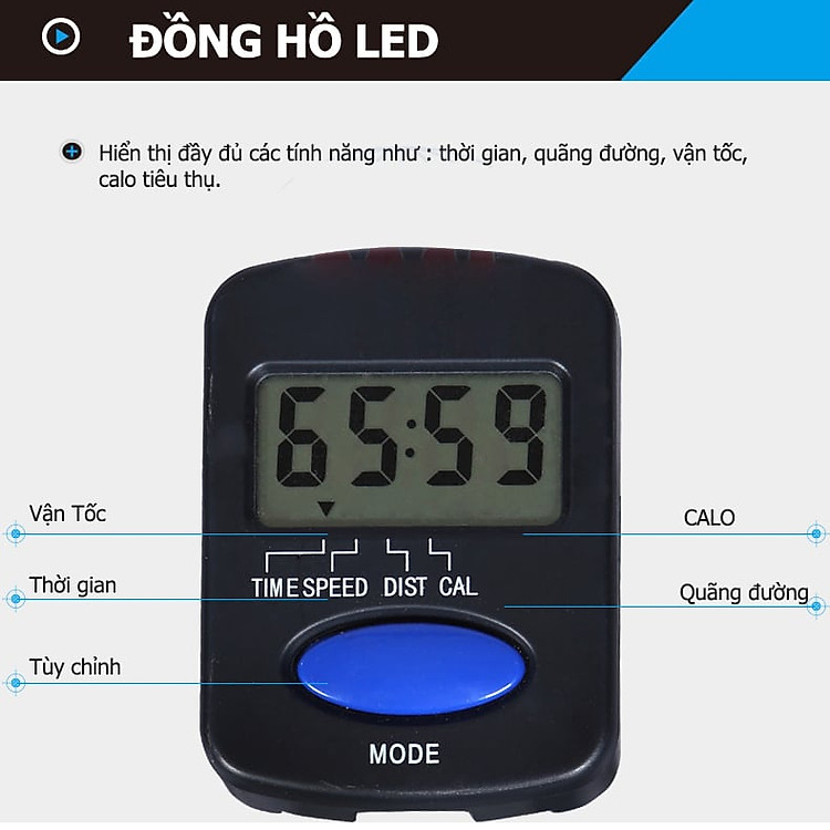 Đồng hồ LED của Xe Đạp Tập iBike 4000