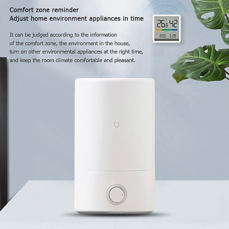Đồng hồ nhiệt độ và độ ẩm Xiaomi youpin Miiiw Mute Màn hình LCD lớn 3,34 inch độ chính xác cao