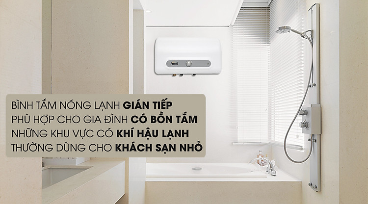 Cơ chế làm nóng gián tiếp - Máy nước nóng Ferroli QQ Evo 15L ME 15 lít