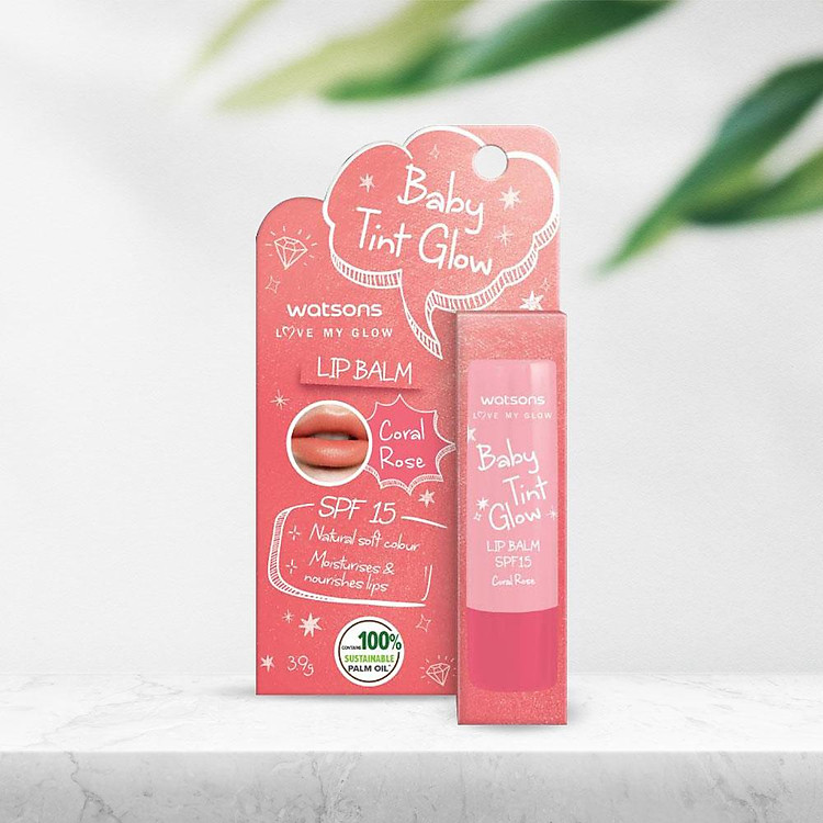 Watsons Baby Tint Glow Lip Balm SPF15 3.9g