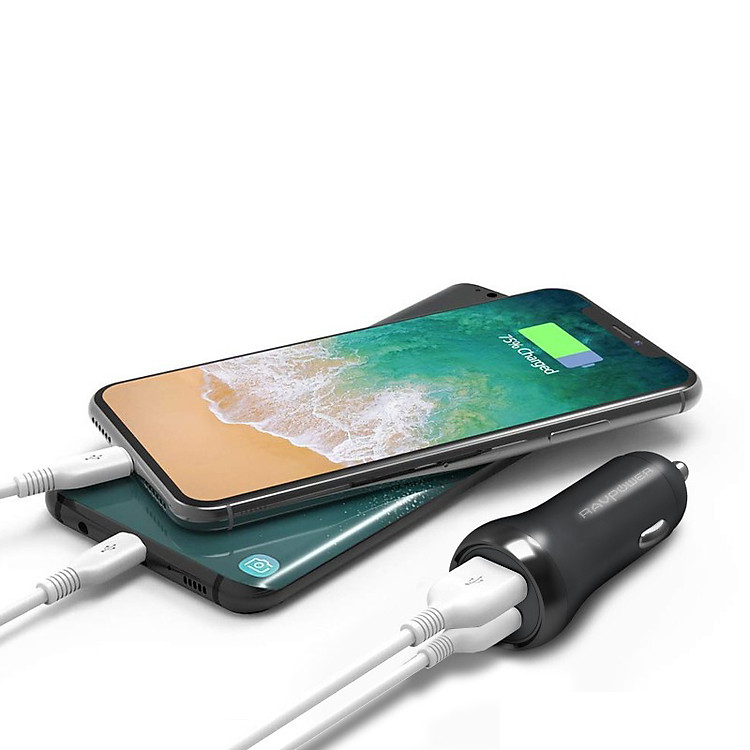 Công suất đầu ra mạnh mẽ với tẩu sạc RAVPOWER RP-PC088